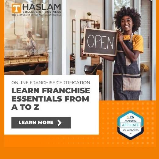 Online Franchise Certification Program through Haslam College of Business at the University of Tennessee, Knoxville